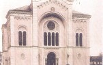 Sinagoga u Sisku, razglednica, 1911